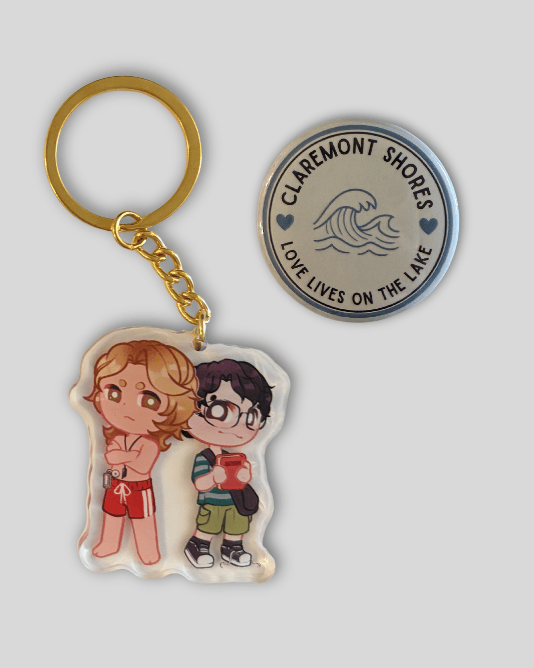 Keychain + Button Pin - Singing Sands